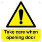 WV16785: Take care when opening door