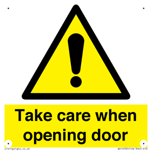 WV16785: Take care when opening door