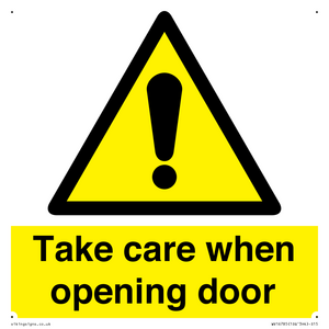 WV16785: Take care when opening door