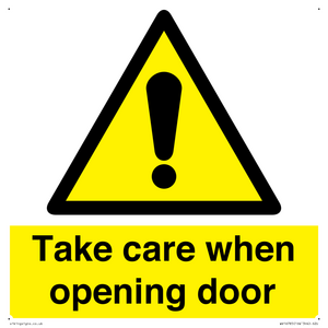 WV16785: Take care when opening door