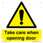 WV16785: Take care when opening door