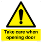 WV16785: Take care when opening door