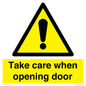 WV16785: Take care when opening door