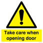 WV16785: Take care when opening door
