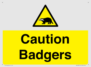 WV16877: Caution Badgers