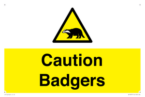 WV16877: Caution Badgers