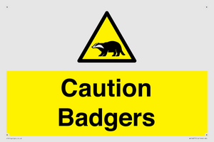 WV16877: Caution Badgers