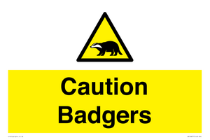 WV16877: Caution Badgers
