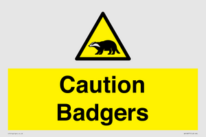 WV16877: Caution Badgers