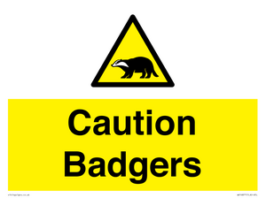 WV16877: Caution Badgers