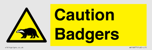 WV16877: Caution Badgers