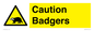 WV16877: Caution Badgers