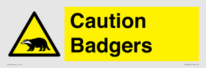 WV16877: Caution Badgers