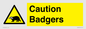 WV16877: Caution Badgers