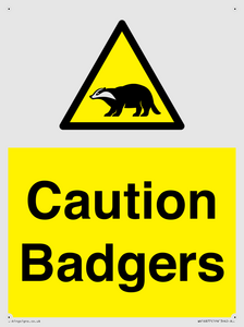 WV16877: Caution Badgers