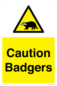 WV16877: Caution Badgers