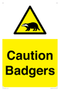 WV16877: Caution Badgers