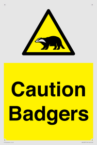 WV16877: Caution Badgers