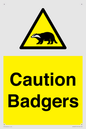 WV16877: Caution Badgers