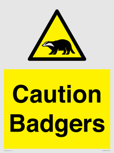 WV16877: Caution Badgers
