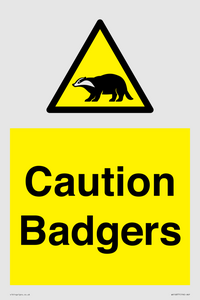 WV16877: Caution Badgers