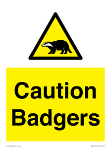 WV16877: Caution Badgers