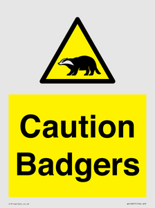 WV16877: Caution Badgers