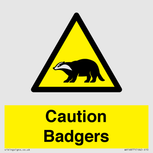 WV16877: Caution Badgers