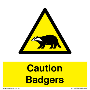 WV16877: Caution Badgers