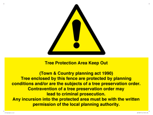 WV16891: Tree Protection Area Keep Out