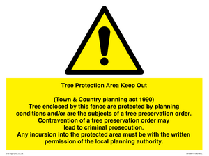 WV16891: Tree Protection Area Keep Out