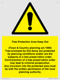 WV16891: Tree Protection Area Keep Out