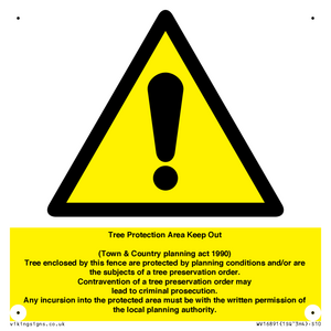 WV16891: Tree Protection Area Keep Out