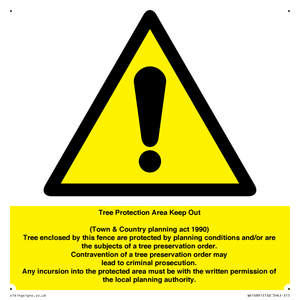 WV16891: Tree Protection Area Keep Out
