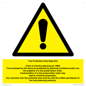 WV16891: Tree Protection Area Keep Out