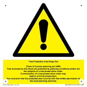 WV16891: Tree Protection Area Keep Out