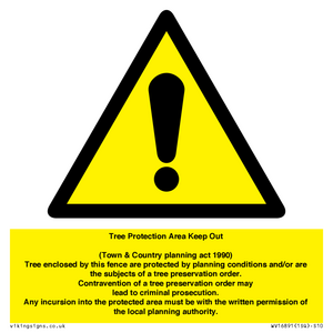 WV16891: Tree Protection Area Keep Out