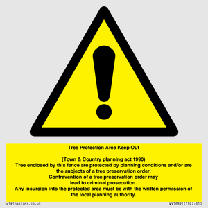 WV16891: Tree Protection Area Keep Out