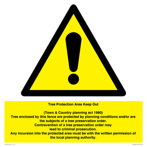 WV16891: Tree Protection Area Keep Out