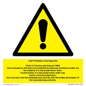 WV16891: Tree Protection Area Keep Out