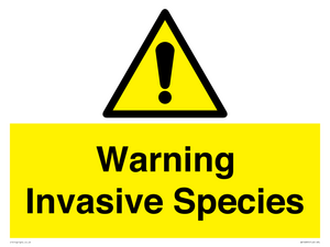 WV16895: Warning Invasive Species