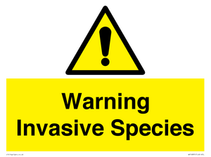 WV16895: Warning Invasive Species