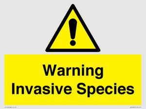 WV16895: Warning Invasive Species