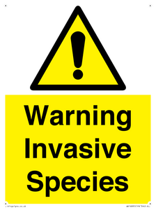 WV16895: Warning Invasive Species
