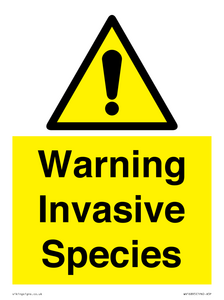 WV16895: Warning Invasive Species