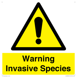 WV16895: Warning Invasive Species