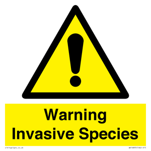 WV16895: Warning Invasive Species