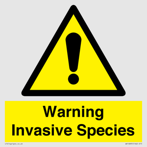 WV16895: Warning Invasive Species