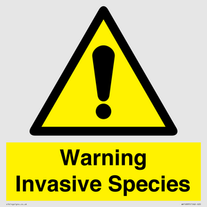 WV16895: Warning Invasive Species