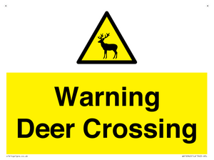 WV16942: Warning Deer Crossing